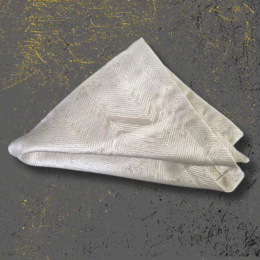 MESA- מפית בד יוקרתית בצבע שמנת עם דוגמת בד פסים | סדרת servilletas