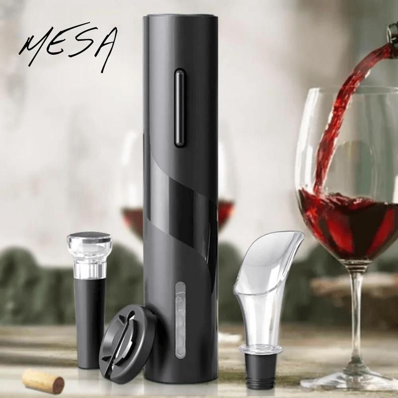 MESA- סט פותחן יין חשמלי 4 חלקים-הערכה המושלמת🍷לפתיחת יין - MESA