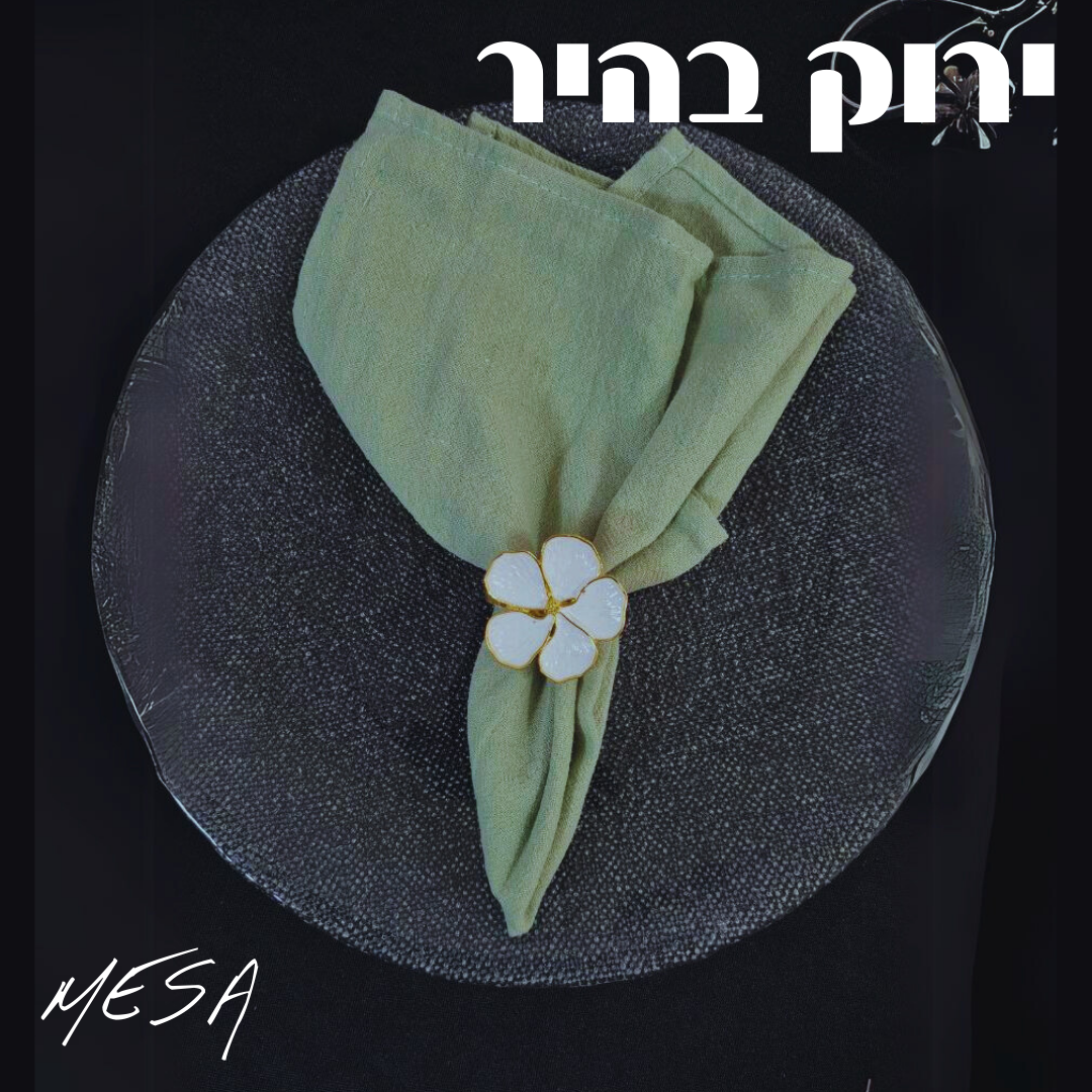 MESA- חבילת מפיות בד כותנה אורגניות, רכות וסופגות - מפיות רב פעמיות ידידותיות לסביבה במגוון צבעים